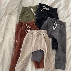 Childhoods clothing Jogger Pants bundle - Black, Gray, Green, Brown, cream